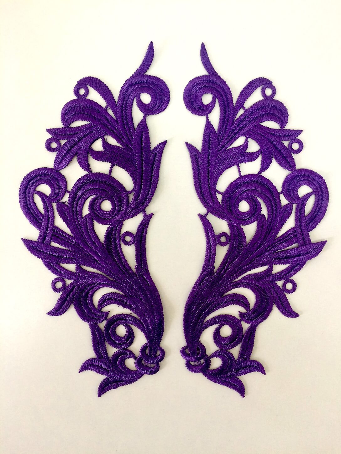 Мереживний лейс (2шт) Lilac 22х9см