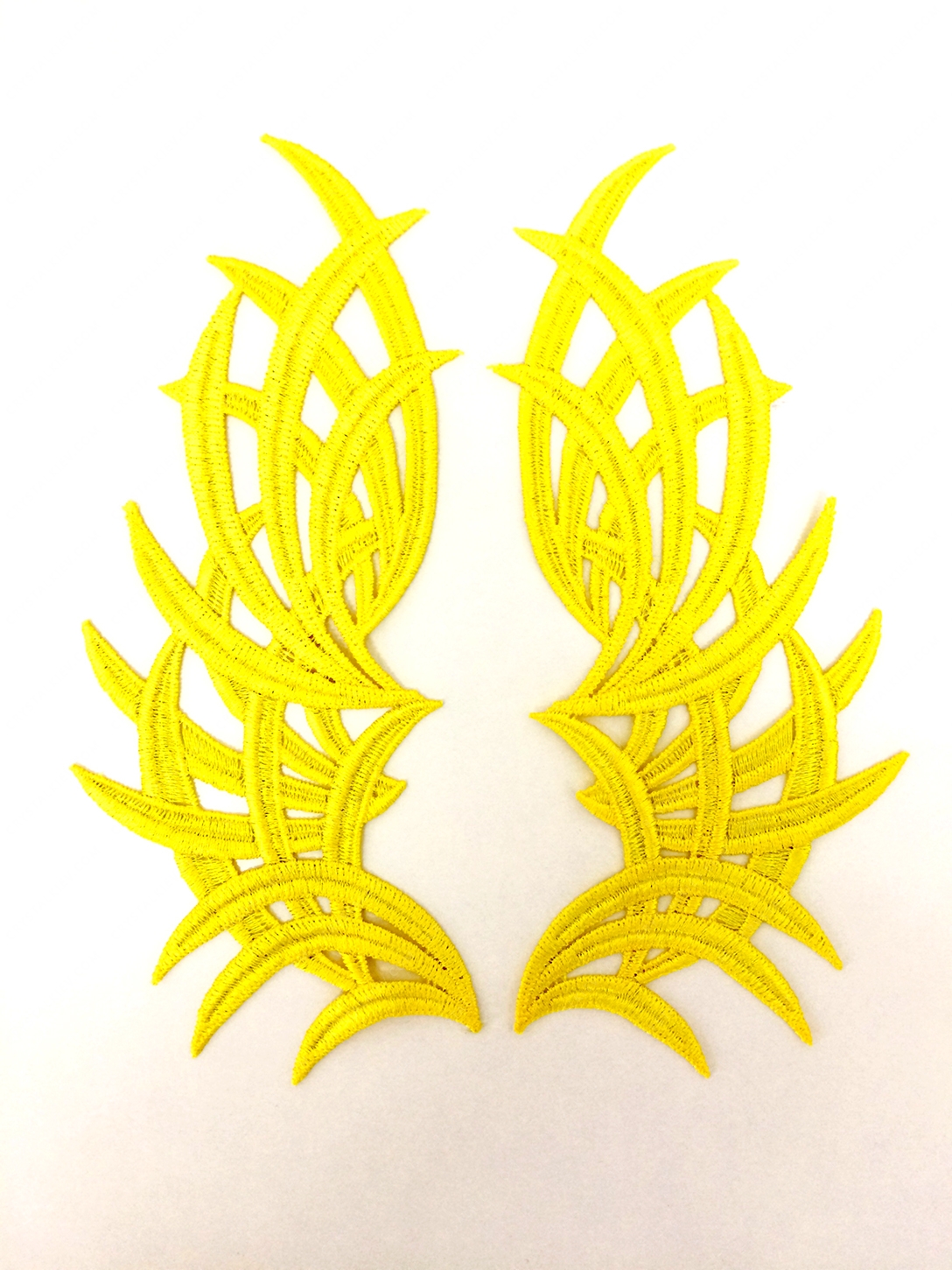 Мереживний лейс (2шт) Yellow 23х10см
