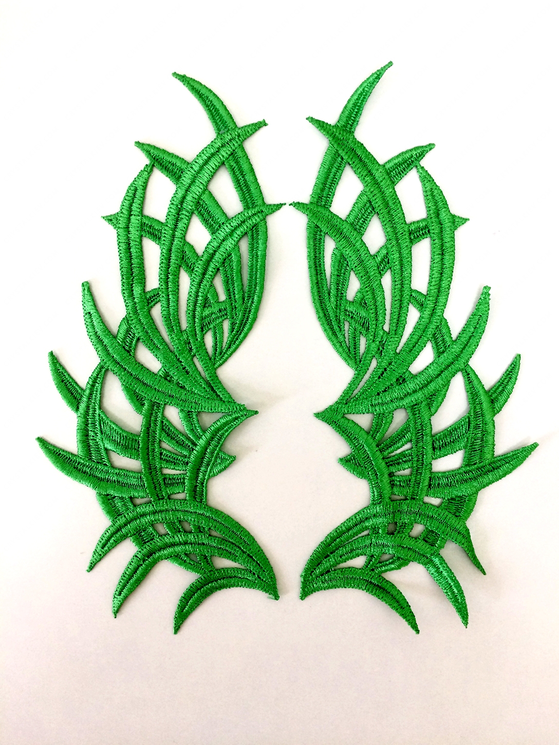 Мереживний лейс(2шт) Green 23х10см