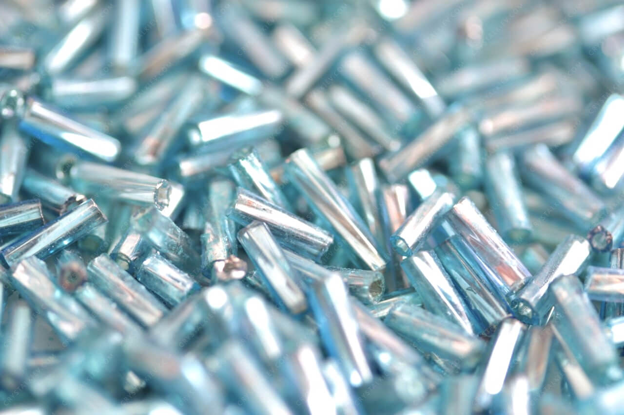 Стеклярус Aqua кручений 6.0mm