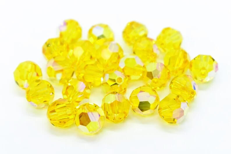 Намистина Рондель Citrine AB