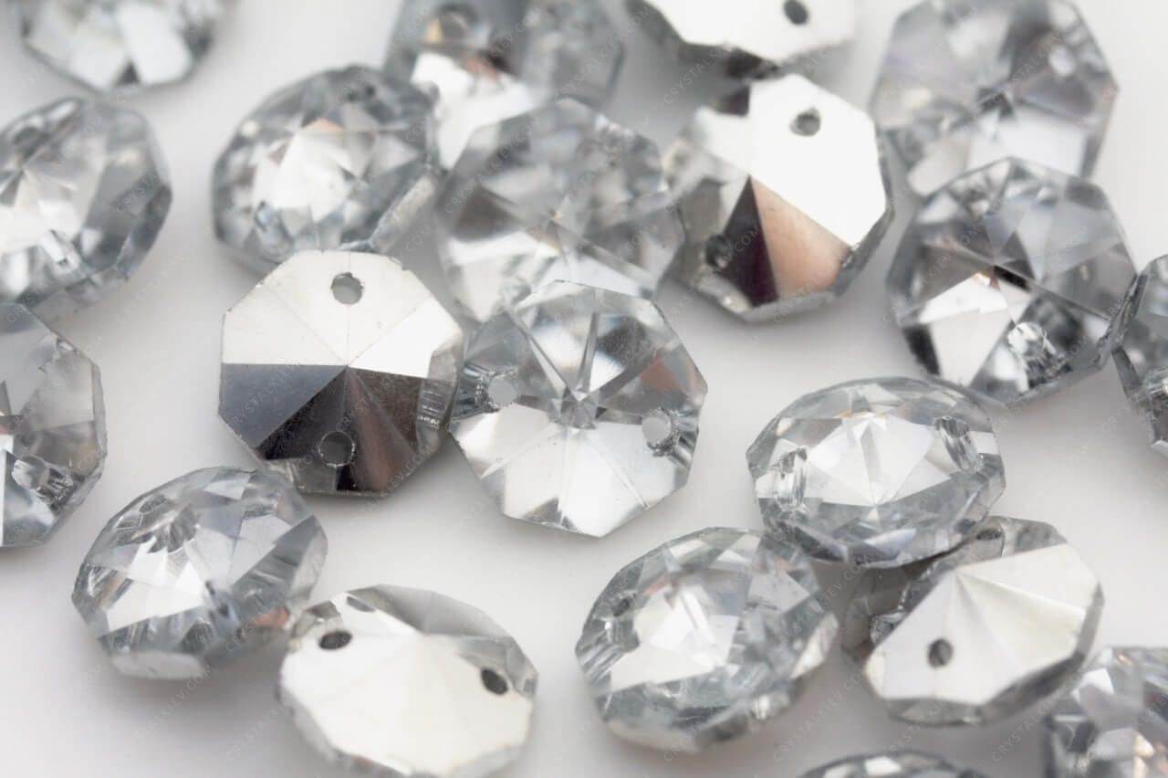Ґудзик кришталевий De'Lux Crystal Octagon 14mm