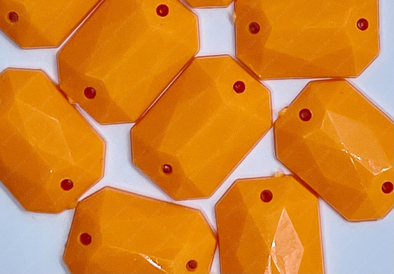 Прямокутник Orange Neon (синтетичне скло)