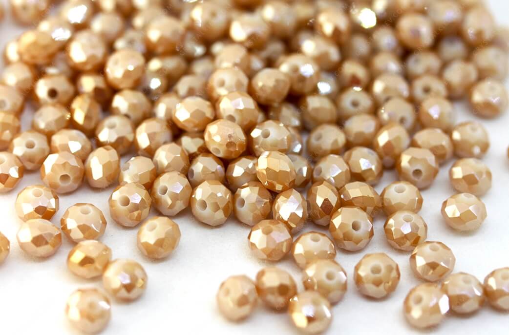 Намистина Рондель Opal Silk