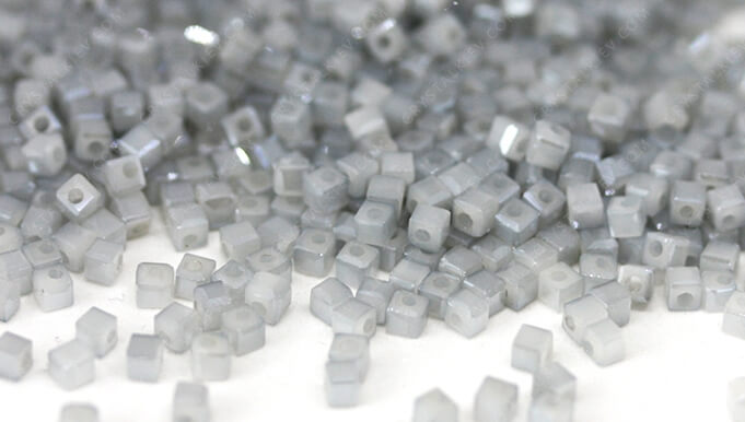 Намистина Куб Grey Opal