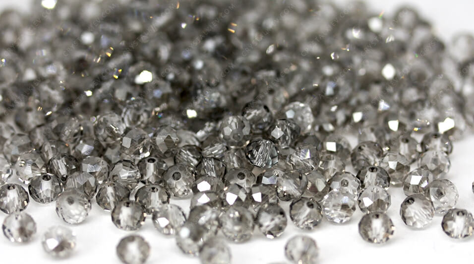 Намистина Ронделі Crystal Grey