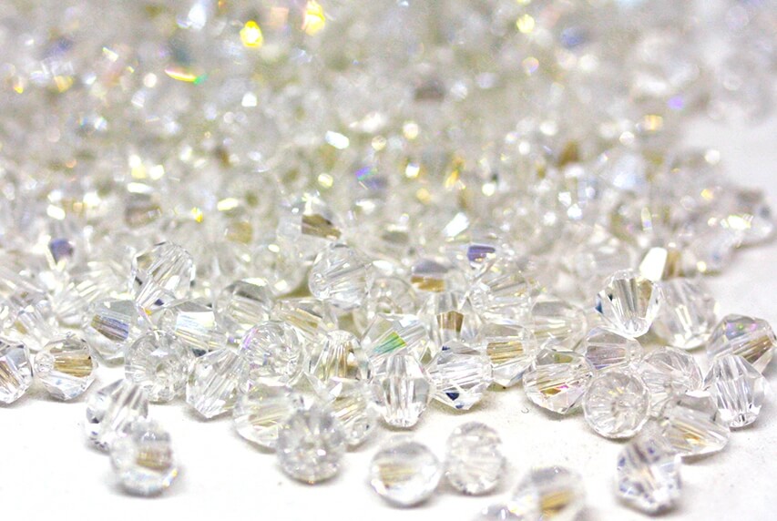 Намистина Біконуси Crystal AB