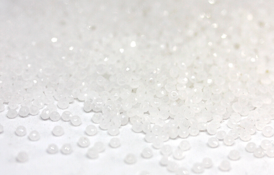 Намистина Рондель White Opal