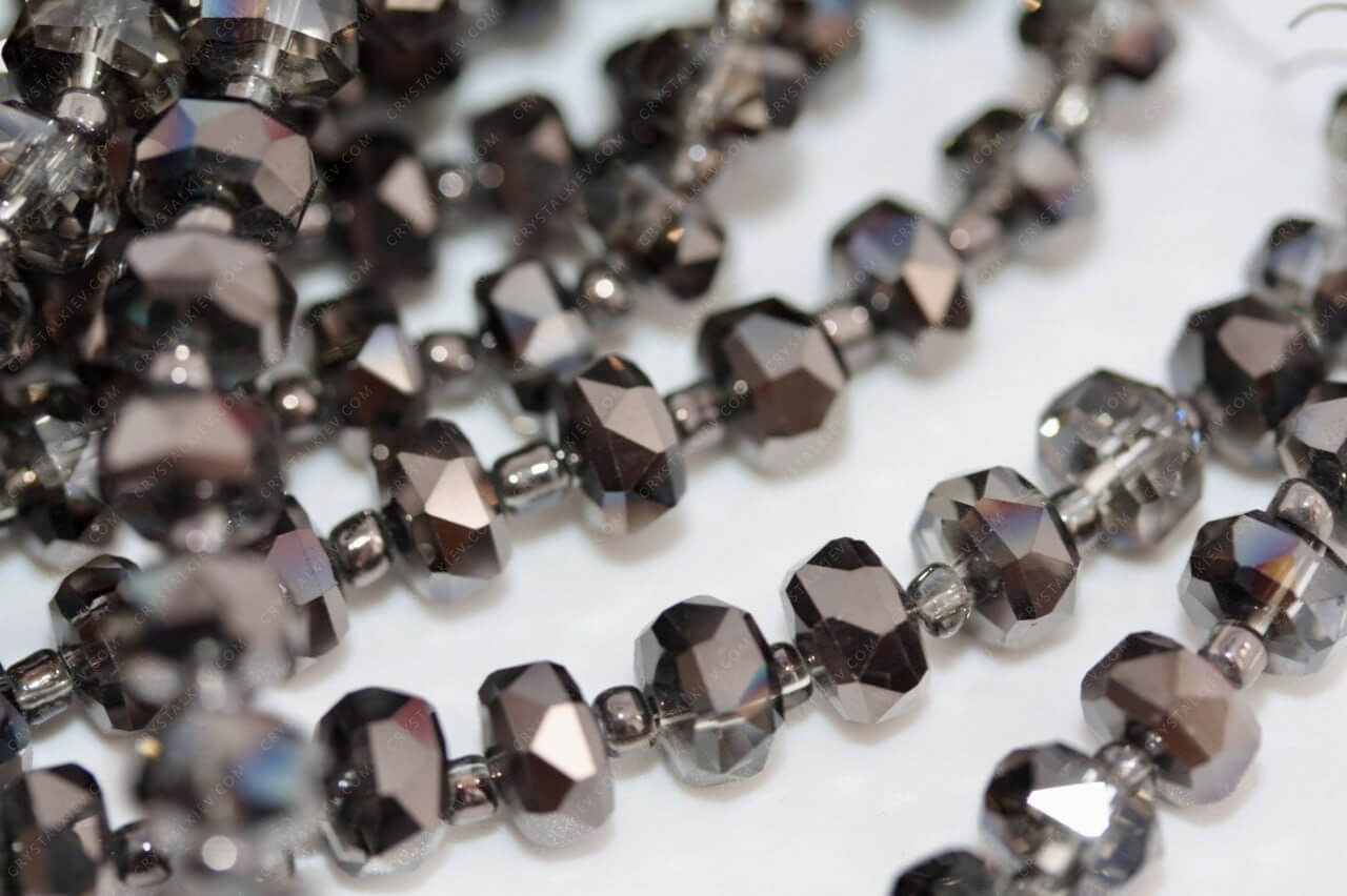 Намистина Плоский Рондель Black Diamond