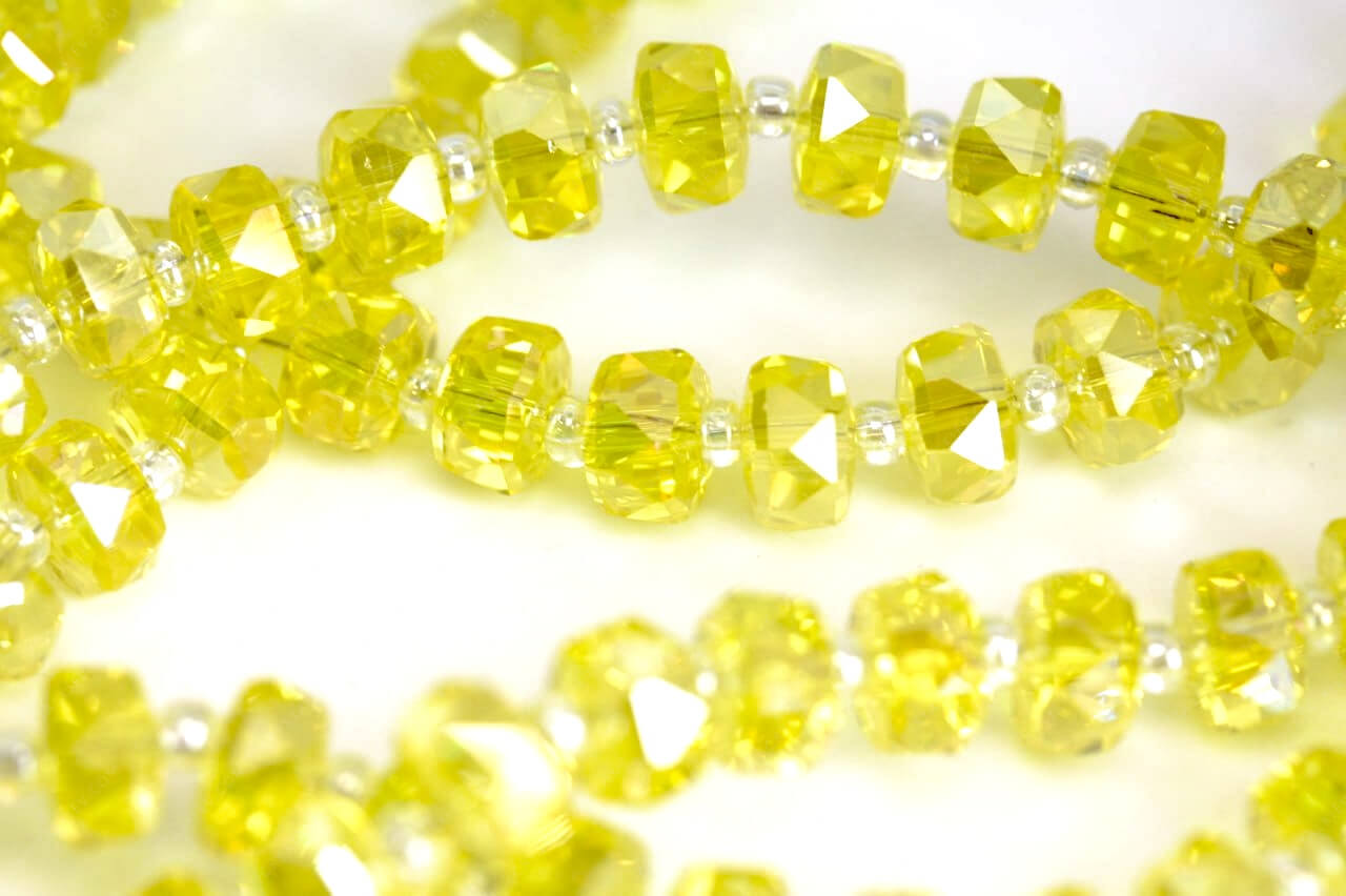 Намистина Плоский Рондель Citrine AB Lux