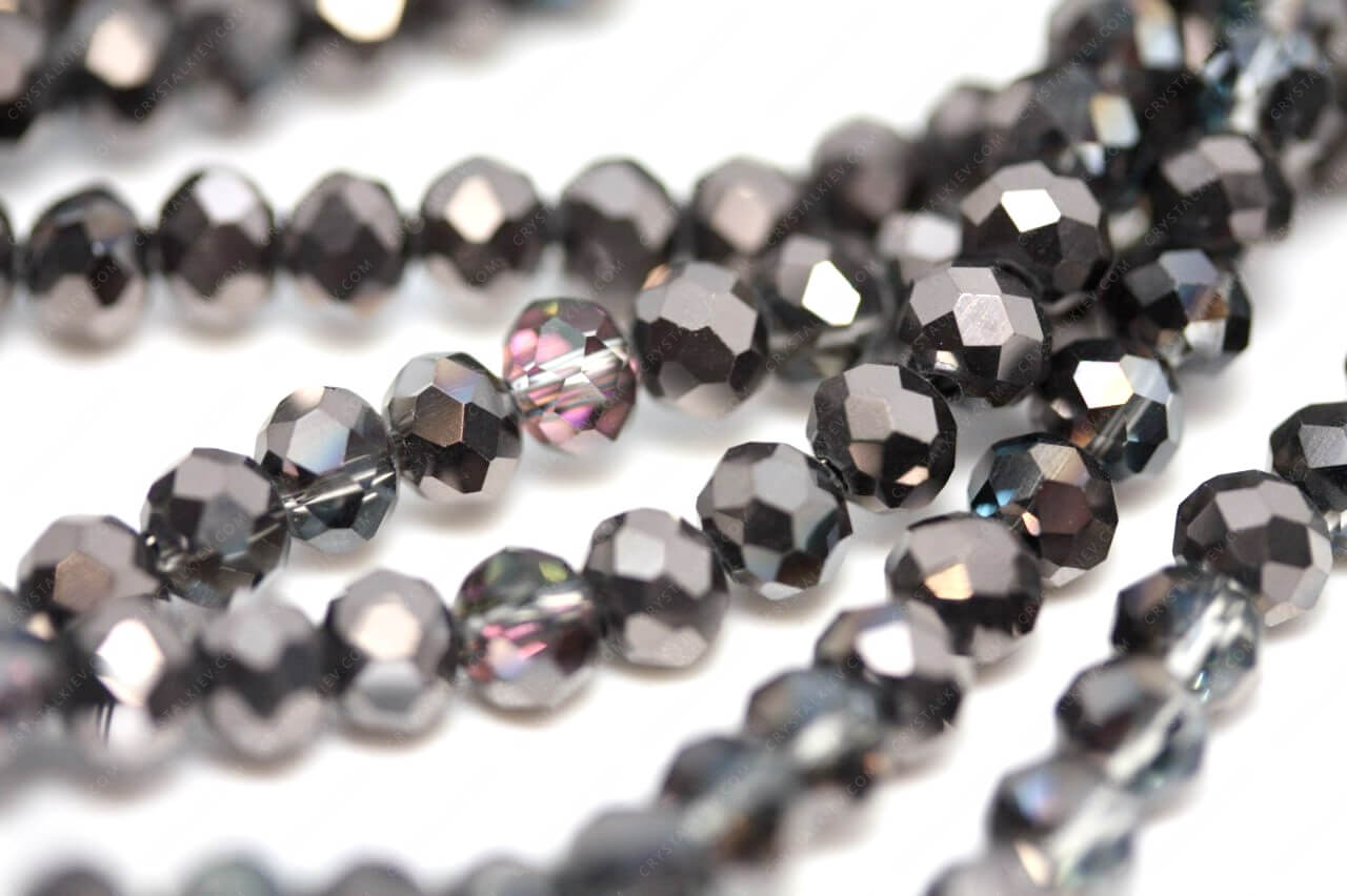 Намистина Рондель Black Diamond AB