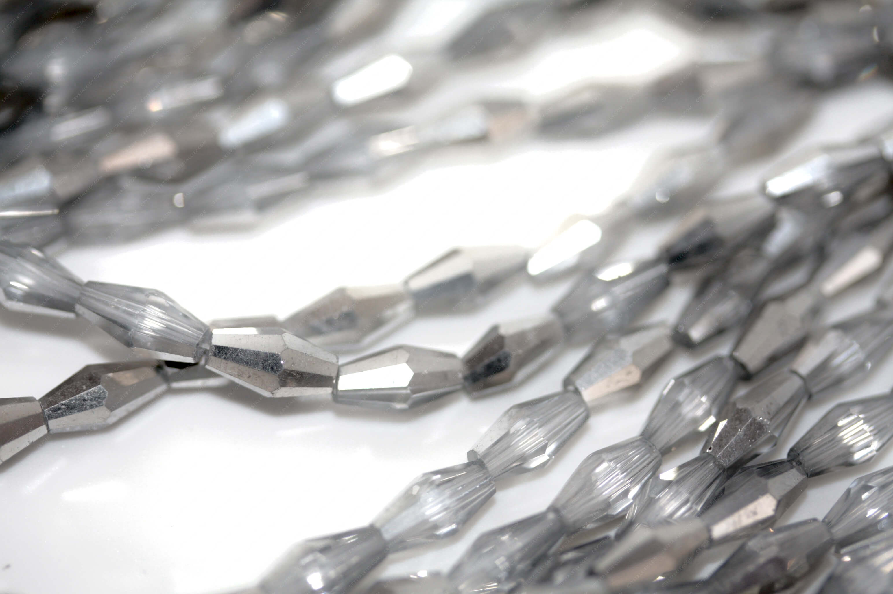 Намистина Ромб Silver Crystal