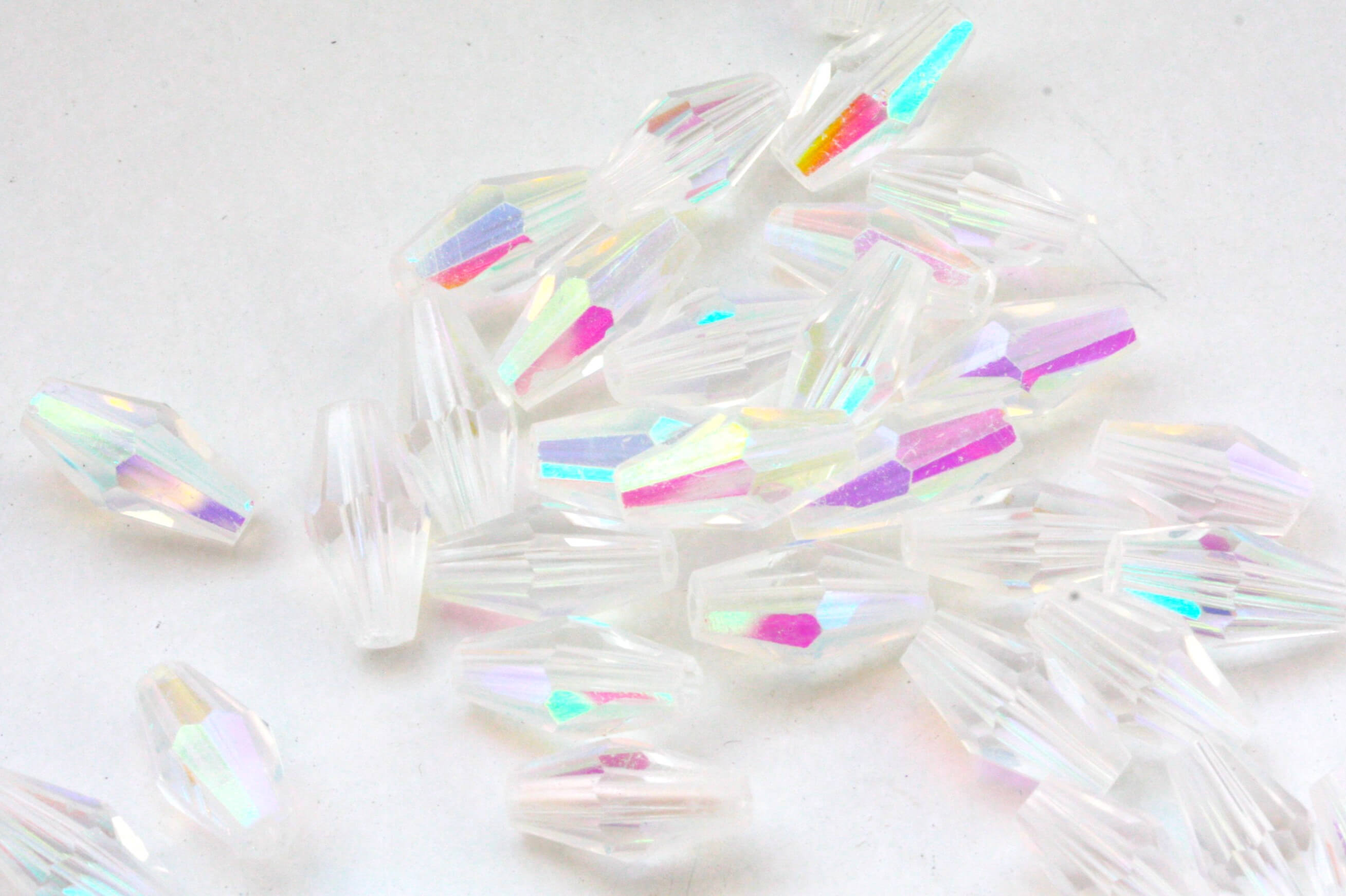 Намистина Ромб Crystal AB Lux
