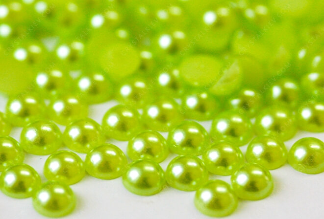 Напівперлини Light Peridot