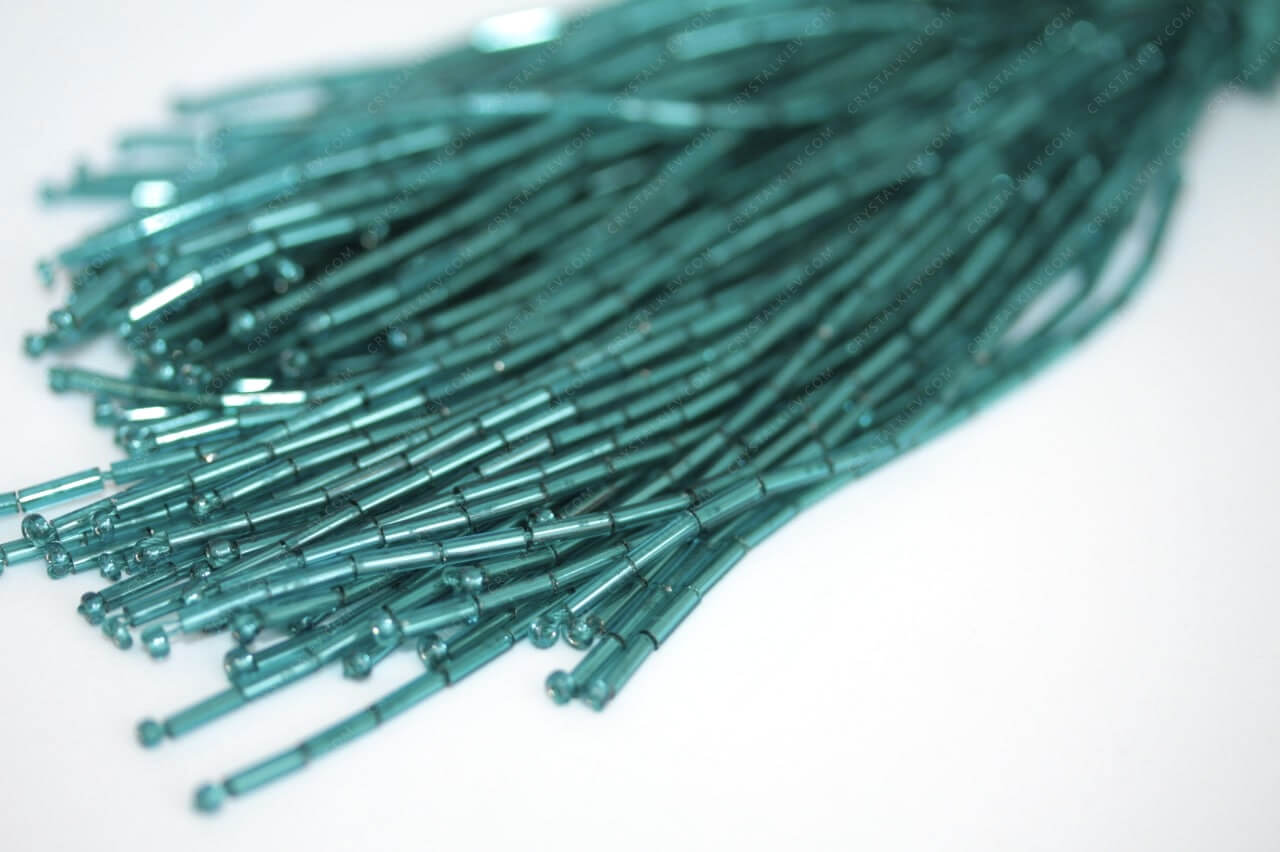 Пучки стекляруса Blue Zir 6mm прямий