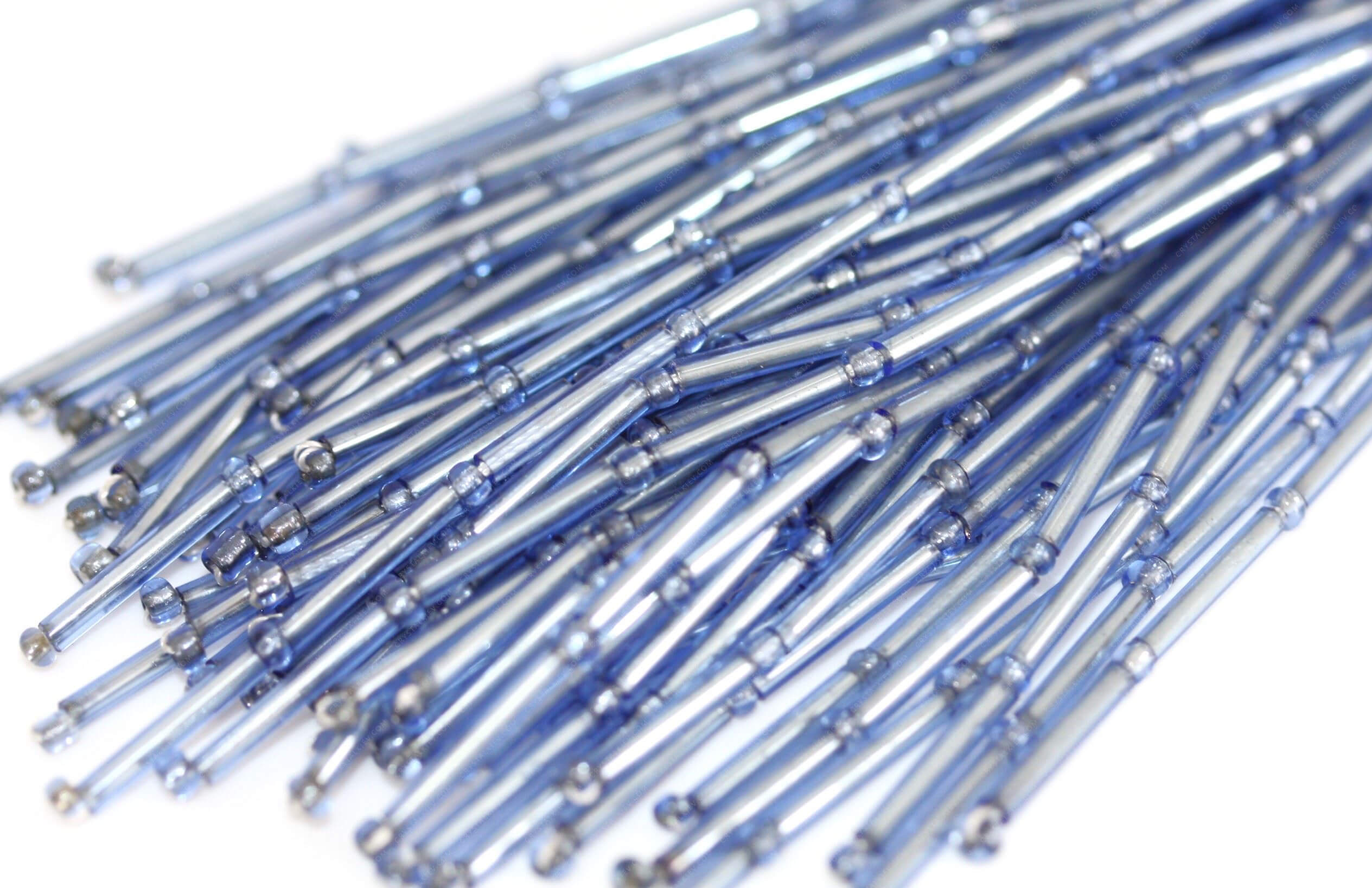 Пучки стекляруса Lt.Sapphire 12mm прямий