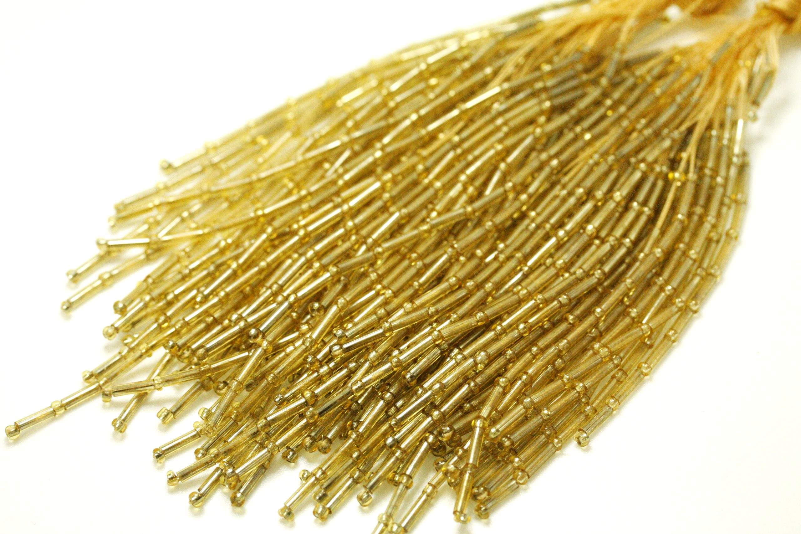 Пучки стекляруса Lt. Gold 6mm та 12mm прямий
