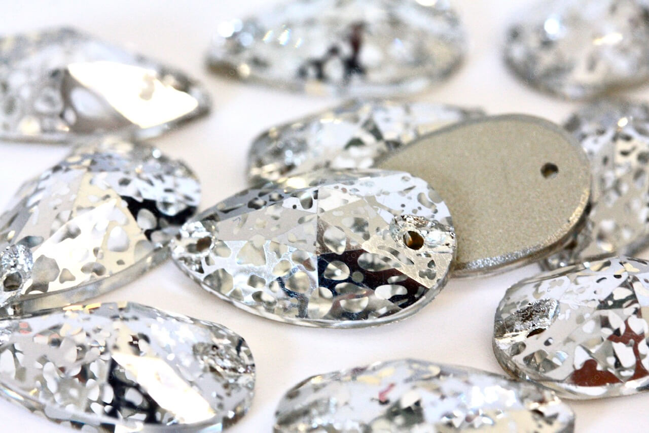 Краплі Crystal Silver Patina De'Lux