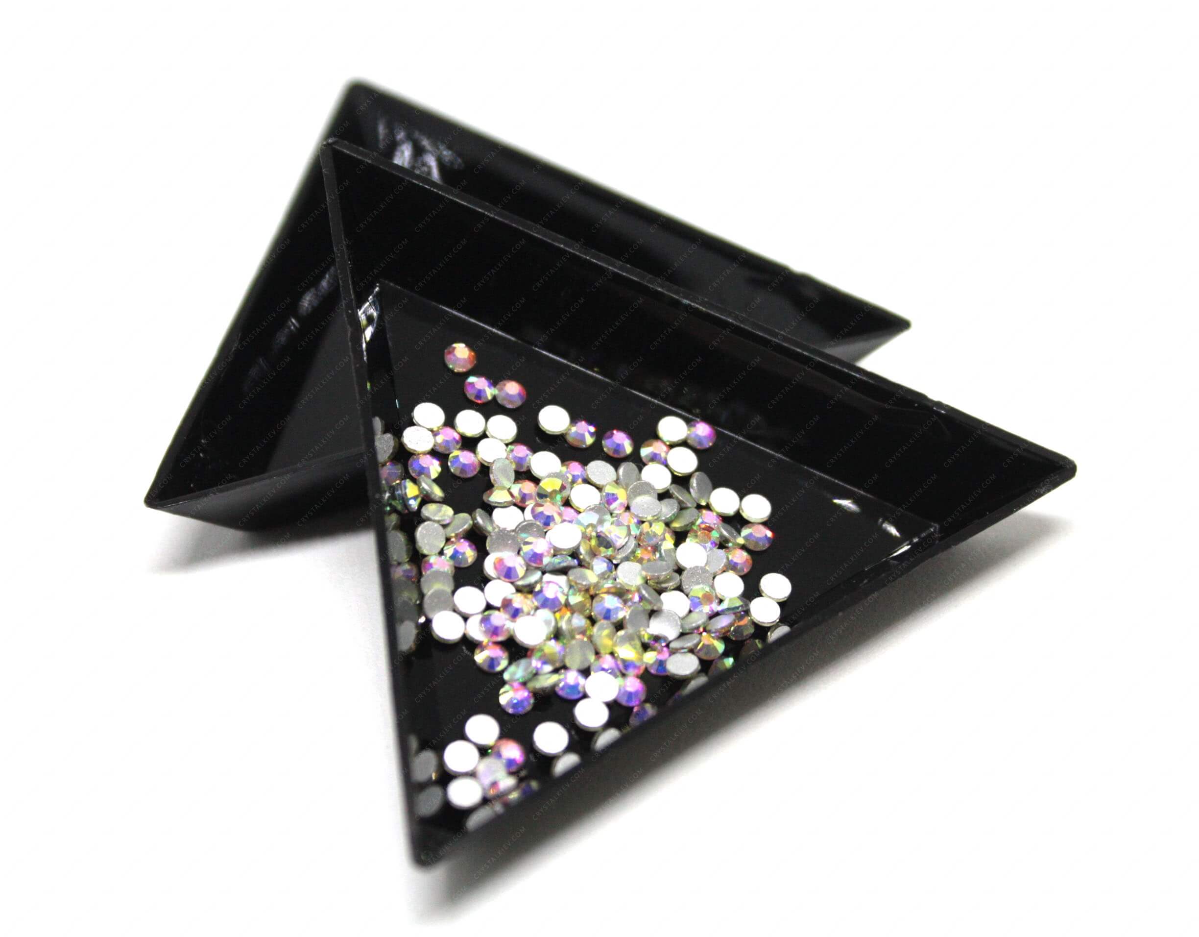 Лоток трикутний для страз Black (6х7см)