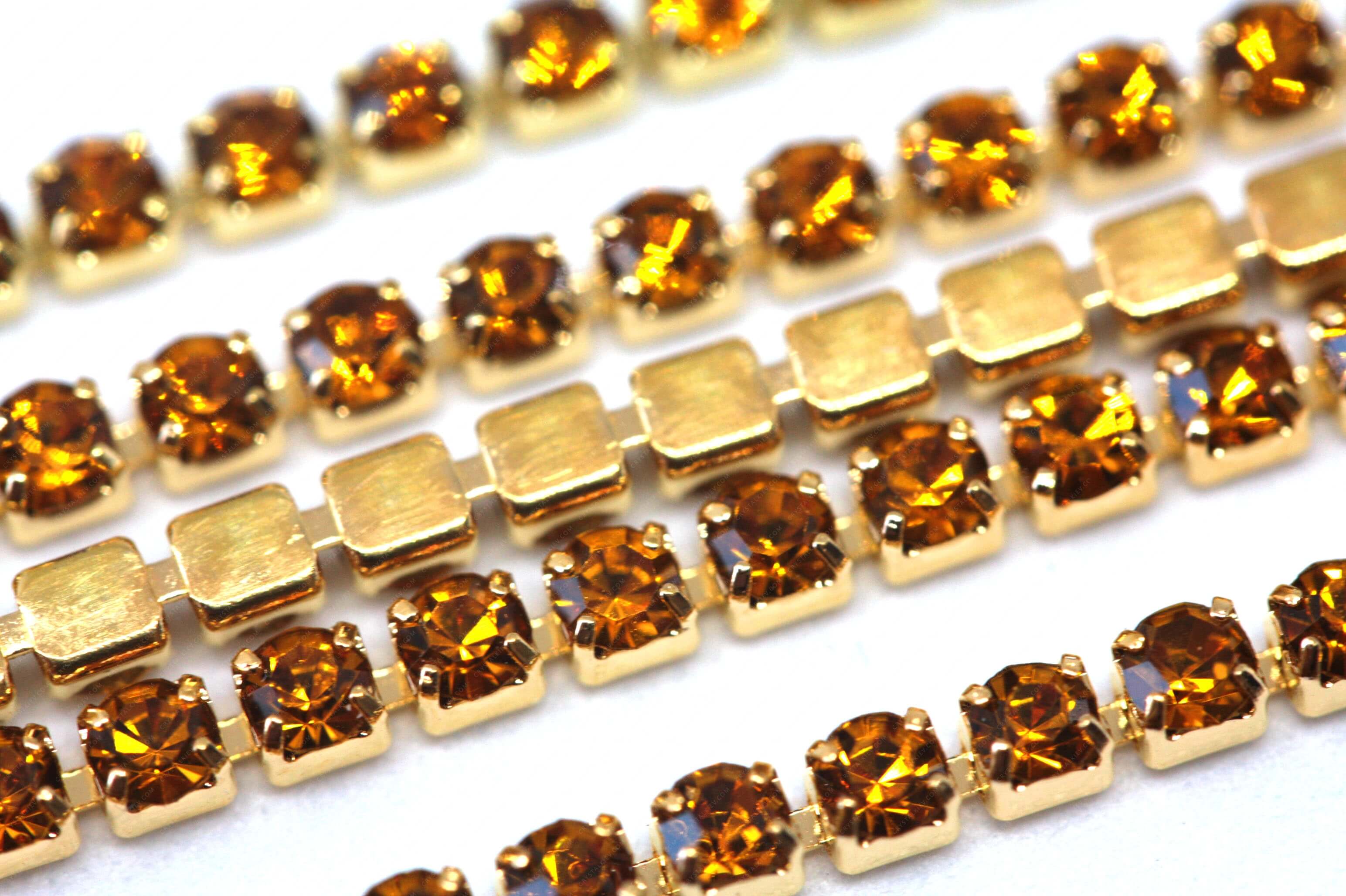 -10% SALE Ланцюг Gold+Amber (4лапки)
