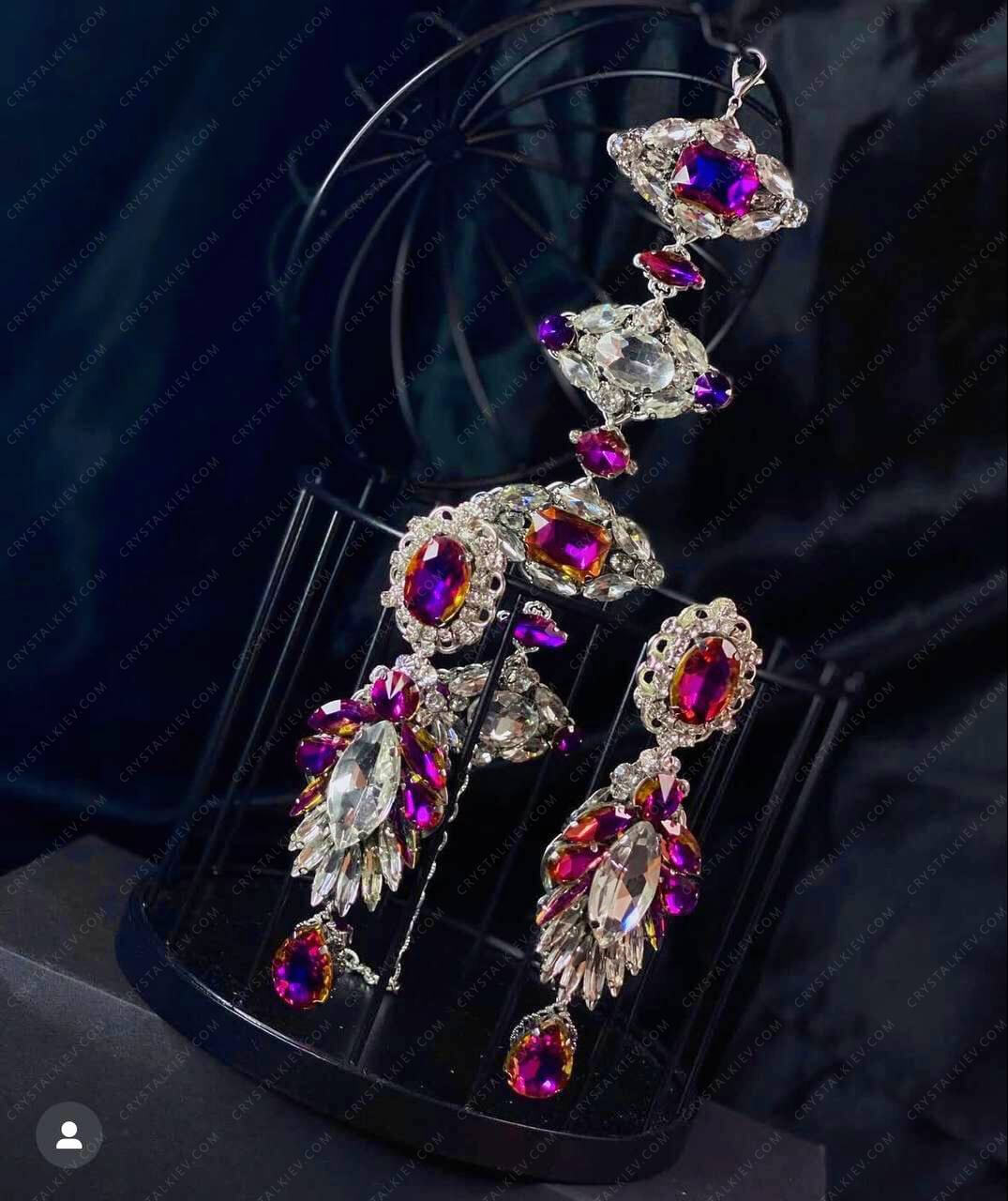 Прикраси для змагань зі стразами для фітмодел FENIX